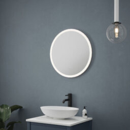Fnx Bathrooms Oslo 600mm Circular Led Bathroom Mirror With Anti-Fog Demister & Natural White Diffused Light (Ip44) - thumbnail 4