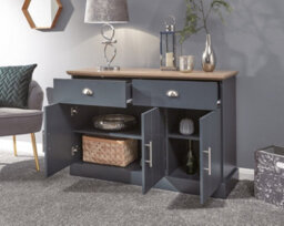 Gfw Kendal Large Sideboard Slate Blue - thumbnail 2
