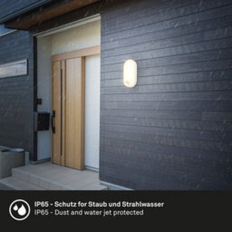 Briloner Outdoor Led Wall Lamp Safety Light Motion Sensor Ip65 Waterproof White - thumbnail 5