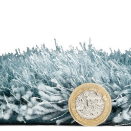 Geometric Blue Modern Shaggy Handmade Easy To Clean Rug For Dining Room Bedroom & Living Room-150Cm X 230Cm - thumbnail 6