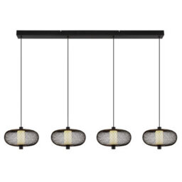 Luminosa Lighting Luminosa Astari Bar Pendant Ceiling Light Matt Black Led 2700K - thumbnail 3