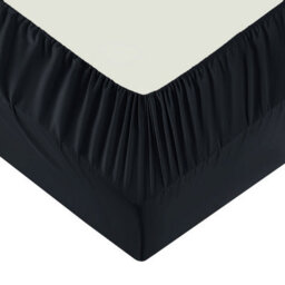 Ameha Plain Microfiber Fitted Sheet 25Cm Deep Pocket- Hypoallergenic Easy Care Black Fitted Sheets Uk Single Bed Sheet(91X191 Cm) - thumbnail 9