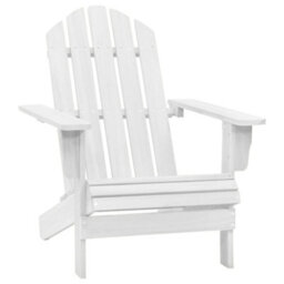 Walplus Elegant Garden Chair Wood White - thumbnail 1
