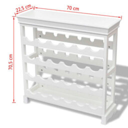 Vidaxl Wine Cabinet Abreu White Wine Racks - thumbnail 7