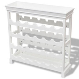 Vidaxl Wine Cabinet Abreu White Wine Racks - thumbnail 4
