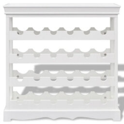 Vidaxl Wine Cabinet Abreu White Wine Racks - thumbnail 3