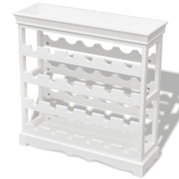 Vidaxl Wine Cabinet Abreu White Wine Racks - thumbnail 2