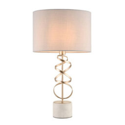 Pagazzi Lighting Pagazzi Briar Gold And White Marble Table Lamp - thumbnail 7