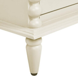 Statement Furniture Cromwell Bedside Table With Bobbin Design - Linen - thumbnail 8