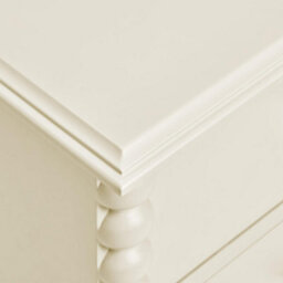 Statement Furniture Cromwell Bedside Table With Bobbin Design - Linen - thumbnail 7