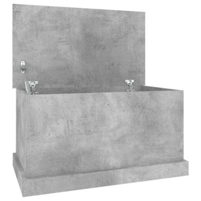 Vidaxl Storage Box Concrete Grey 70X40X38 Cm Engineered Wood - image 1