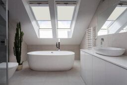 Classic Roof Blind  Window Code (Mk04) Cream For Velux Roof Windows, Blackout Blind - thumbnail 2