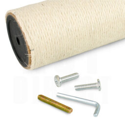 Kct 9 X 50Cm Cat Scratching Post Replacement Kitten Scratch Scratcher Pole Cylinder Sisal For Indoor Tree Tower Spare Part Medium - thumbnail 4