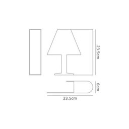 Luminosa Lighting Luminosa Book Table Lamp Right, 7W Led, 3000K, 420Lm, White - thumbnail 5