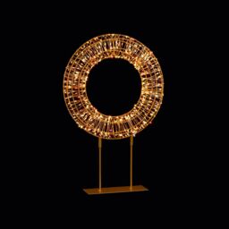 Premier Decorations Limited 30Cm Twinkling Gold Effect A Pre-Lit Christmas Wreath - thumbnail 5