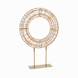 Premier Decorations Limited 30Cm Twinkling Gold Effect A Pre-Lit Christmas Wreath - thumbnail 2