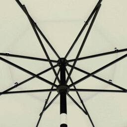 Berkfield Harmful 3-Tier Parasol With Aluminium Pole Sand 3.5 M - thumbnail 6