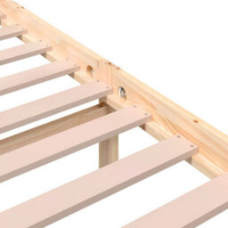 Berkfield Bed Frame Solid Wood 135X190 Cm Double - thumbnail 8