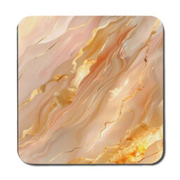 Benjamin Tate Design Marble Luxe Placemat And Coaster Set With Wood Backing Designer Artwork Collection Exclusive Edition - thumbnail 3