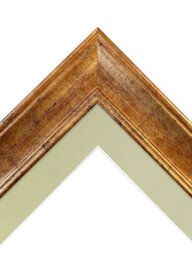 Frames By Post Scandi Gold Frame With Light Grey Mount For Image Size 6 X 4 Inch - thumbnail 3