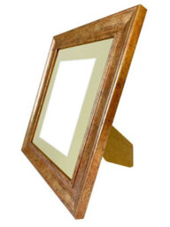 Frames By Post Scandi Gold Frame With Light Grey Mount For Image Size 6 X 4 Inch - thumbnail 4