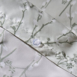 Ohs Willow Reversible Floral Bedding Set Duvet Cover With Pillowcase, Sage - Single - thumbnail 4