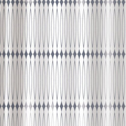 Showerdrape Linea White & Grey Shower Curtain - thumbnail 5