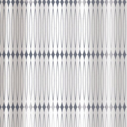 Showerdrape Linea White & Grey Shower Curtain - thumbnail 3