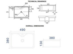 Impact Furniture Bathroom Cabinets Furniture Set 800mm Vanity Unit Countertop Sink Basin Wall Storage Cabinets White Gloss Oak Arub - thumbnail 6