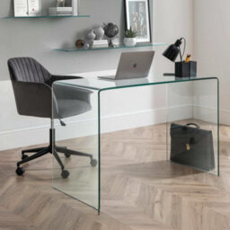 Oakham Signature Montrose Desk In Clear Glass - thumbnail 9