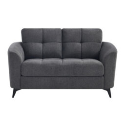 More4Homes Solna 2 Seater Scandi Style Fabric Living Room Sofa (Charcoal) - thumbnail 3