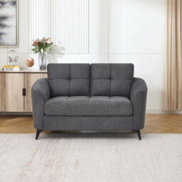 More4Homes Solna 2 Seater Scandi Style Fabric Living Room Sofa (Charcoal) - thumbnail 7