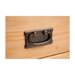 Cabinet Bits Lucca Waxed 3 Drawer 3 Door Sideboard Brass Drop Handle - thumbnail 6