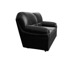 Rota Donna Exclusives Saga 2 Seater Coventry Leather Sofa In Black - thumbnail 5