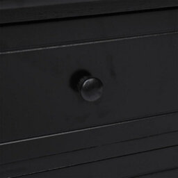 Berkfield Elegant Tv Cabinet Black 108X30X40 Cm Solid Paulownia Wood - thumbnail 5
