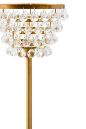Orsina Glam Clear Crystal Table Lamp With Gold Metal Frame, Elegant Geometric Bedside Lamp, Accent Table Lamp - thumbnail 2