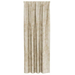 Berkfield Classic Curtain With Curtains 2 Pcs Cream 260 X 140 Cm Velvet - thumbnail 4