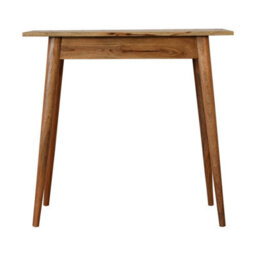 Artisan Furniture Solid Wood Mini Nordic Style Writing Desk, 1 Drawer, Beige - thumbnail 9