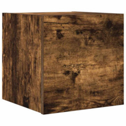 Walplus Wall Mounted Tv Cabinet Smoked Oak 30.5X30X30 Cm - thumbnail 2