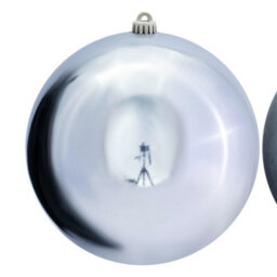 Christmas Tree World 25Cm Silver Bauble Set Shiny/matt (4 Pc) - thumbnail 3