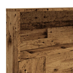 Berkfield Headboard Cabinet Old Wood 200X19X103.5 Cm Engineered Wood - thumbnail 7