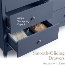 Christow Islington Chest Of Drawers Modern 6 Drawer Bedroom Storage Unit Furniture Cabinet - thumbnail 4