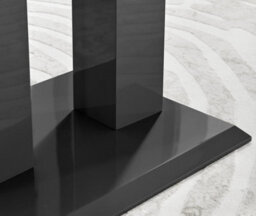 Furniturebox Imperia 4 Modern Black High Gloss Dining Table And 4 Black Belgravia Black Leg Chairs - thumbnail 6
