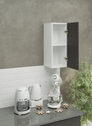 Jd Greta Kitchen Wall Unit 300mm Storage Cabinet With Doors And Shelf 30Cm - Dark Grey Matt - thumbnail 2