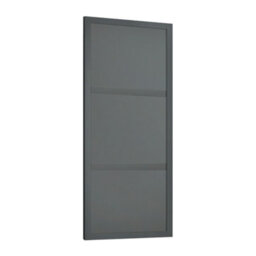 Spacepro Shaker 3 Panel Matt Graphite Sliding Wardrobe Door (H)2220mm (W)610mm - thumbnail 1