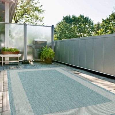The Rugs Ecology Collection Outdoor Rugs In Aqua  200Aq - image 1