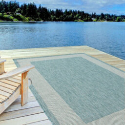 The Rugs Ecology Collection Outdoor Rugs In Aqua  200Aq - thumbnail 4