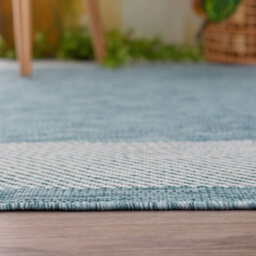 The Rugs Ecology Collection Outdoor Rugs In Aqua  200Aq - thumbnail 6