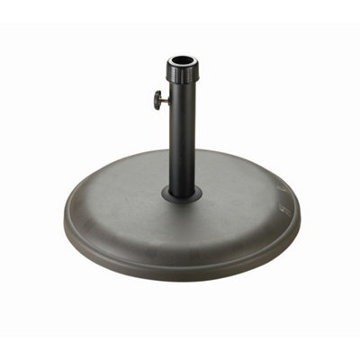 A-Mir 16Kg Round Parasol Base - Polycrete - H31.5 X W45 X L48 Cm - Brown - image 1