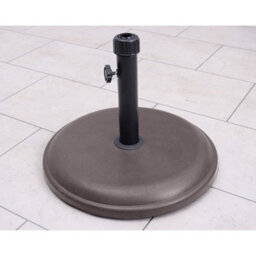 A-Mir 16Kg Round Parasol Base - Polycrete - H31.5 X W45 X L48 Cm - Brown - thumbnail 3